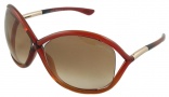 Tom Ford FT0009 Whitney  Sunglasses - 68F Havana Orange/ Shaded Brown Lens