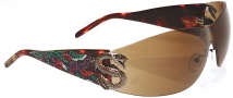 Ed Hardy EHS 005 Snake 2 Sunglasses - Tortoise