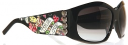 Ed Hardy EHS 006 Love Dog Sunglasses - Black