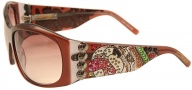 Ed Hardy EHS 006 Love Dog Sunglasses - Cocoa