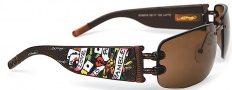 Ed Hardy EHS 016 Lover Boy Sunglasses - Latte