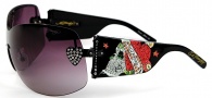 Ed Hardy EHS 023 Zeke Sunglasses - Black