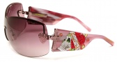 Ed Hardy EHS 023 Zeke Sunglasses - Pink Sapphire