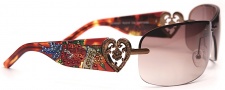 Ed Hardy EHS 031  Skunk - Blk & Purple Sunglasses - Tortoise