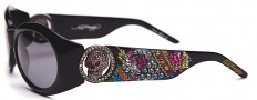 Ed Hardy EHS 032 King Sunglasses - Black