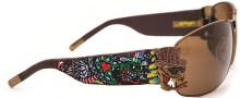 Ed Hardy EHS 034 Crunk Rock Sunglasses - Tortoise