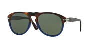 Persol PO 0649 Sunglasses Sunglasses - 102258 Havana / Blue / Polarized Grey