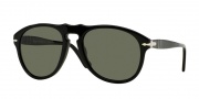 Persol PO 0649 Sunglasses Sunglasses - 95/58 Black / Crystal Green Polarized