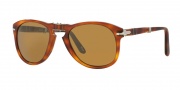 Persol PO0714 Sunglasses Folding Sunglasses - 96/33 Light Havana / Crystal Brown