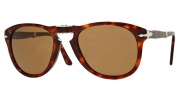 Persol PO0714 Sunglasses Folding Sunglasses - 24/57 Havana / Crystal Brown Polarized