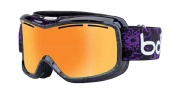 Bolle Monarch Goggles Goggles - 21130 Black and Purple Flower / Amber Gun