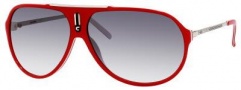 Carrera Hot/S Sunglasses Sunglasses - 06DC Red White-Palladium / 7V Gray Gradient Lens