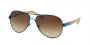 Tory Burch TY6010 Sunglasses Sunglasses - 308513 Navy/White Oak / Brown Gradient