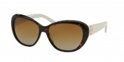 Tory Burch TY7005 Sunglasses Sunglasses - 1327T5 Dark Tortoise/Ivory / Brown Gradient Polarized