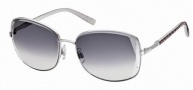Swarovski SK0007 Sunglasses Sunglasses - 16B Silver/Smoke Lens