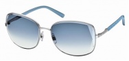 Swarovski SK0007 Sunglasses Sunglasses - 16W Silver/Azure Lens