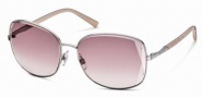 Swarovski SK0007 Sunglasses Sunglasses - 16Z Silver/Pink Lens