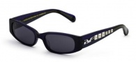 Black Flys Sunglasses Punk Fly Sunglasses - Shiny Navy Silver Stud