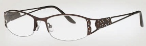 Caviar 1738 Eyeglasses Eyeglasses - (16) Brown w/ Clear/Topaz Crystal Stones