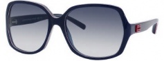 Tommy Hilfiger 1041/S Sunglasses Sunglasses - 00lV Blue Red White (08 Dark Blue Gradient Lens)