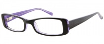 Candies C Pennie Eyeglasses Eyeglasses - BLK: Black / Crystal Purple