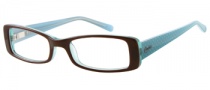 Candies C Pennie Eyeglasses Eyeglasses - BRN: Brown / Crystal Blue