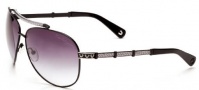 True Religion Avery Sunglasses Sunglasses - Black W/ Grey Gradient Lens