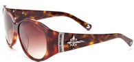 True Religion Madison Sunglasses Sunglasses - Smoke Tortoise W/ Brown Gradient Lens