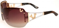 True Religion Cassidy Sunglasses Sunglasses - Satin Gold