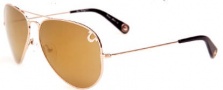 True Religion Jeff Large/ Small Sunglasses Sunglasses - Gold