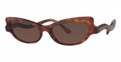 Caviar 3002 Sunglasses Sunglasses - 16 Tortoise W/ Clear Crystal Stones