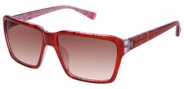 Modo Linda Sunglasses Sunglasses - Red Lines / Red Gradient Lens
