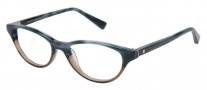 Modo 6012 Eyeglasses Eyeglasses - Blue Horn Brown Crystal 