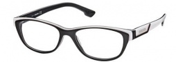 Diesel DL5012 Eyeglasses Eyeglasses - 005 Black White / Pearl / Grey