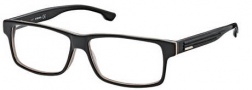 Diesel DL5015 Eyeglasses Eyeglasses - 05A Black / Trans Dark Yellow / White / Grey