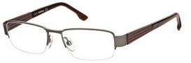 Diesel DL5018 Eyeglasses Eyeglasses - 009 Semi Shiny Gunmetal