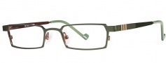 OGI Eyewear 2222 Eyeglasses Eyeglasses - 623 Dark Olive / Coffee
