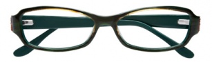 BCBGMaxazria Carrie Eyeglasses Eyeglasses - GRN Green Horn Laminate