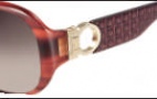 Salvatore Ferragamo SF609S Sunglasses Sunglasses - 216 Striped Brown