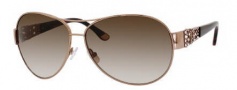 Juicy Couture Juicy 536/S Sunglasses Sunglasses - 0AU2 Rose Gold (Y6 brown gradient lens)