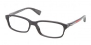 Prada Sport PS 02DV Eyeglasses Eyeglasses - 1AB101 Black
