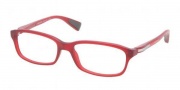 Prada Sport PS 02DV Eyeglasses Eyeglasses - LAU101 Matte Red