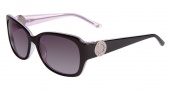 Bebe BB7076 Sunglasses Sunglasses - Black Rose / Grey Gradient Lenses