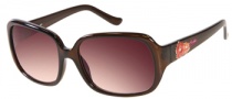 Candies COS Leigh Sunglasses Sunglasses - BRN-34: Transparent Brown