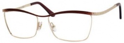 Jimmy Choo 62 Eyeglasses Eyeglasses - Rose Gold / Chocolate