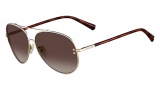 Valentino V106S Sunglasses Sunglasses - 718 Light Gold
