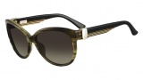 Salvatore Ferragamo SF651S Sunglasses Sunglasses - 319 Striped Khaki