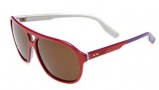 Nike MDL. 295 EV0746 Sunglasses Sunglasses - 130 White / Poison Green / White / Aqua with Silver Flash Lens