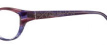 Ellen Tracy Nadi Eyeglasses Eyeglasses - Eggplant Horn