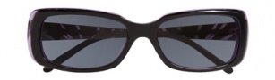 Ellen Tracy Antigua Sunglasses Sunglasses - Black / Eggplant Laminate